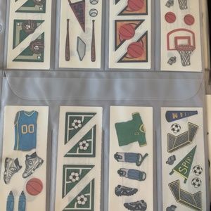 Creative Memories stickers - retired - excellent condition plus organizer sheets